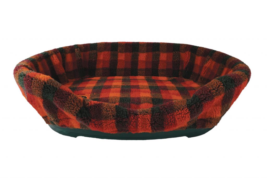 Wicker dog bed